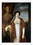 Portrait of the author Baronne Anne Louise Germaine de Staël, by Anonymous