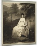 Portrait of Thérésa Tallien and her daughter in a park, 1810s by Anonymous