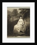 Portrait of Thérésa Tallien and her daughter in a park, 1810s by Anonymous