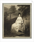 Portrait of Thérésa Tallien and her daughter in a park, 1810s by Anonymous
