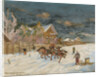 Russian village in winter, 1915 by Anonymous