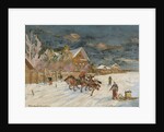 Russian village in winter, 1915 by Anonymous