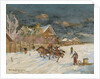 Russian village in winter, 1915 by Anonymous
