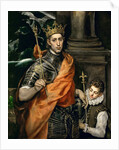 Saint Louis IX of France with a Page, End of 16th cen by Anonymous