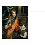 Saint Louis IX of France with a Page, End of 16th cen by Anonymous