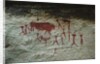 San rock painting in the Drakensberg Mountains in South Africa, by Anonymous