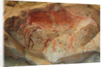 San rock painting in the Drakensberg Mountains in South Africa, by Anonymous