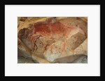 San rock painting in the Drakensberg Mountains in South Africa, by Anonymous