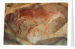 San rock painting in the Drakensberg Mountains in South Africa, by Anonymous