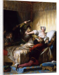 Scene in the bedroom of Marguerite de Valois during the St. Bartholomews Day massacre, 1836 by Anonymous