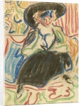Seated Girl with Hat, 1909 by Anonymous