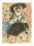 Seated Girl with Hat, 1909 by Anonymous