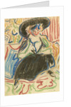 Seated Girl with Hat, 1909 by Anonymous