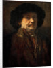 Self-Portrait in a fur coat with gold chain and earring, 1655 by Anonymous