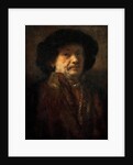 Self-Portrait in a fur coat with gold chain and earring, 1655 by Anonymous