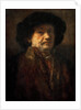 Self-Portrait in a fur coat with gold chain and earring, 1655 by Anonymous