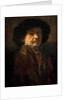 Self-Portrait in a fur coat with gold chain and earring, 1655 by Anonymous