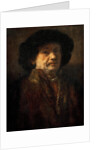 Self-Portrait in a fur coat with gold chain and earring, 1655 by Anonymous