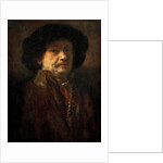Self-Portrait in a fur coat with gold chain and earring, 1655 by Anonymous