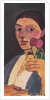 Self-Portrait with Two Flowers in Her Raised Left Hand, 1907 by Anonymous
