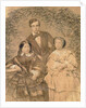 Sergei Mikhailovich Tretyakov with his wife Elizaveta Tretyakova and her sister Anna Alexeeva, 1850s by Anonymous