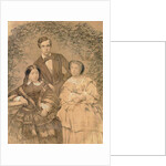 Sergei Mikhailovich Tretyakov with his wife Elizaveta Tretyakova and her sister Anna Alexeeva, 1850s by Anonymous