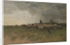 Shepherd with his flock, by Anonymous