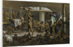 Slaves in the cellar of a slave boat, c. 1830 by Anonymous
