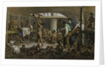 Slaves in the cellar of a slave boat, c. 1830 by Anonymous