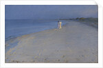 Summer evening on the south beach of Skagen. Anna Ancher and Marie Krøyer, 1893 by Anonymous