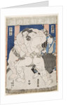 Sumo Wrestlers in Action, by Anonymous