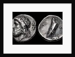 The 107th Olympiad. Obverse: Head of Zeus, Reverse: Eagle. Elis, Olympia, 352 BC by Anonymous