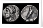 The 107th Olympiad. Obverse: Head of Zeus, Reverse: Eagle. Elis, Olympia, 352 BC by Anonymous