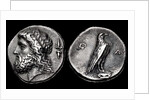 The 107th Olympiad. Obverse: Head of Zeus, Reverse: Eagle. Elis, Olympia, 352 BC by Anonymous