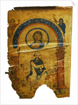 The Chludov Psalter. Christ Emmanuel. King David Enthroned, ca 850 by Anonymous