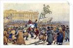 The Decembrist revolt at the Senate Square on December 14, 1825, 1870s by Anonymous