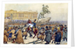 The Decembrist revolt at the Senate Square on December 14, 1825, 1870s by Anonymous