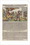 The Derenburg witch trial. Popular print, 1555 by Anonymous