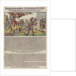 The Derenburg witch trial. Popular print, 1555 by Anonymous