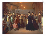 The Empress Elisabeth of Austria visits a soup kitchen in the Schönlaterngasse, 1875 by Anonymous