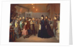 The Empress Elisabeth of Austria visits a soup kitchen in the Schönlaterngasse, 1875 by Anonymous
