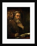 The evangelist Matthew and the angel, 1661 by Anonymous
