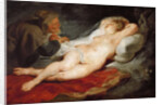 The Hermit and the Sleeping Angelica, ca 1627 by Anonymous