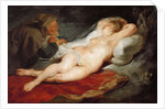 The Hermit and the Sleeping Angelica, ca 1627 by Anonymous