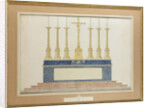 The high altar for the marriage of Napoleon I and Marie-Louise of Austria, ca 1805-1809 by Anonymous