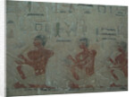 The Scribes. Relief from Mastaba of Akhethotep at Saqqara, Old Kingdom, 5th Dynasty, ca 2494-2345 BC by Anonymous