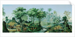 The Views of Brazil. Panoramic wallpaper (detail), c. 1830 by Anonymous