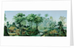 The Views of Brazil. Panoramic wallpaper (detail), c. 1830 by Anonymous