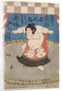 The wrestler Hidenoyama Raigoro, wearing an apron (kesho-mawashi), 1850s by Anonymous