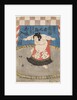 The wrestler Hidenoyama Raigoro, wearing an apron (kesho-mawashi), 1850s by Anonymous